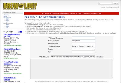 Brewology PKG / PSN Installer Beta Released » Brewology - PS3 PSP WII ...