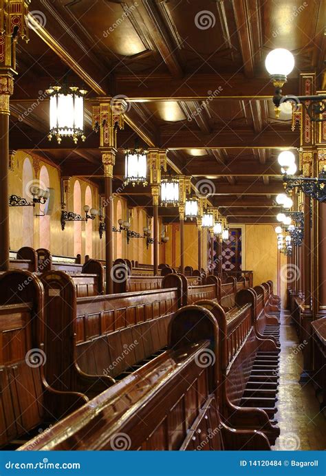 Synagogue interior stock photo. Image of culture, building - 14120484