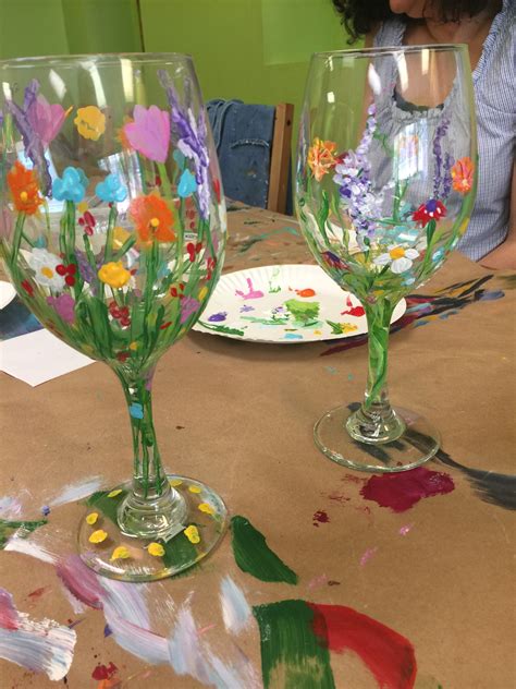 Wine Glass Painting - Purchase Additional Wine Glasses, Bottles or Mason Jars