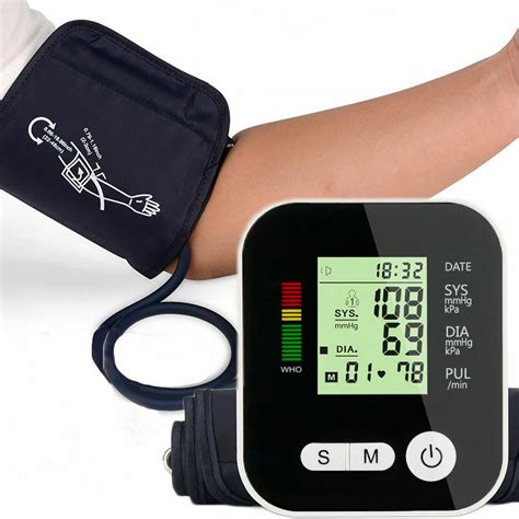 Automatic Digital Upper Arm Blood Pressure Cuff Monitor ...