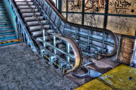 Old escalator by tod93cz on DeviantArt