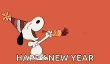 Let Us Celebrate With Funny Snoopy New Year GIfs 2023 - Happy Birthday Wishes, Memes, SMS ...