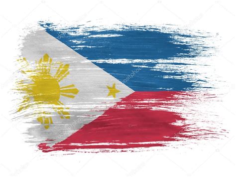 Philippine flag on white background Stock Photo by ©Olesha 23423342