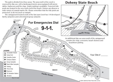 Doheny State Beach Camping Information - Dana Point CA