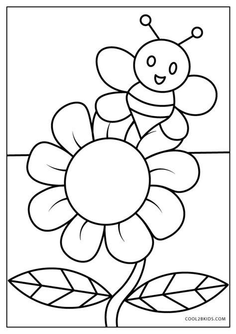 Free Printable Spring Coloring Pages For Kids | Printable flower coloring pages, Bee coloring ...