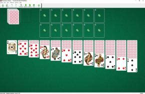 Klondike green felt 3 turn solitaire - coolsaad