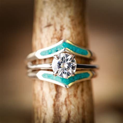 Turquoise Wedding Ring - jenniemarieweddings