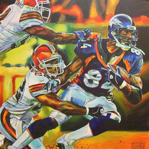 Football Gallery | Denver broncos art, Nfl football art, Sports art