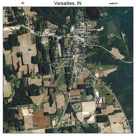 Aerial Photography Map of Versailles, IN Indiana