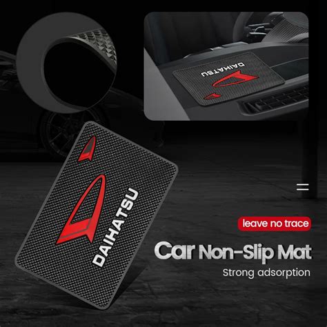 1pcs Car Logo Rubber Anti-slip Pad Auto Dashboard Phone Stand Non-slip Mat Accessories For ...