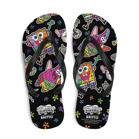 SpongeBob SquarePants Britto Flip Flops – SpongeBob SquarePants Shop