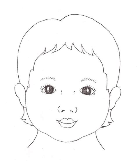 child face template | Re: Face Outlines? | Face outline, Christmas face ...