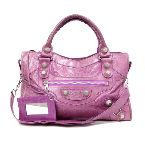 Balenciaga Pink Lambskin Giant 21 Silver City Bag - modaselle | Balenciaga, Bags, Balenciaga bag