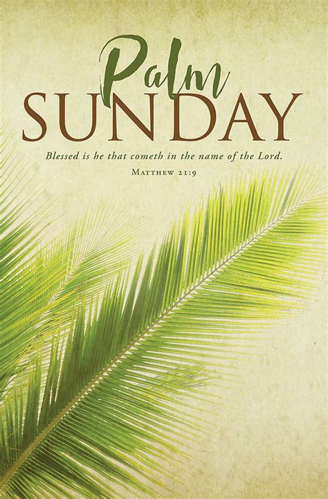 Blessed is He Palm Sunday Regular Size Bulletin | Cokesbury