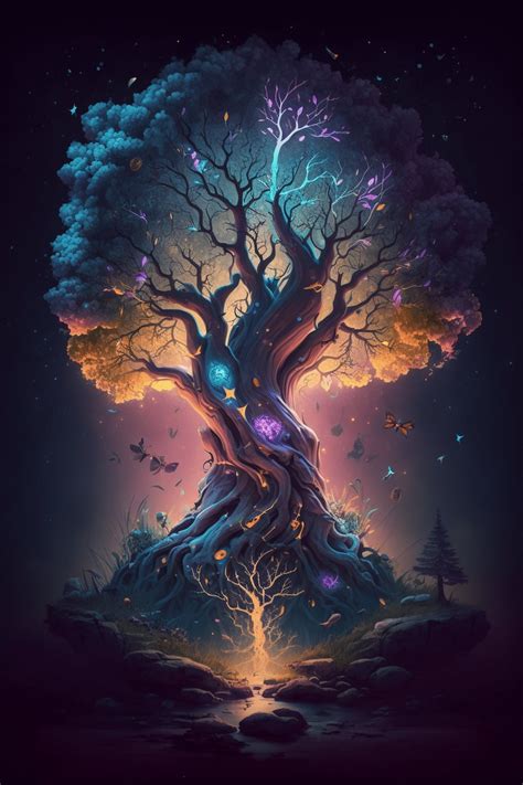 Magical Tree Digital Art Instant Download - Etsy