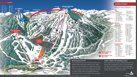 Red Mountain Trail Map - Red Mountain Rossland BC Canada • mappery