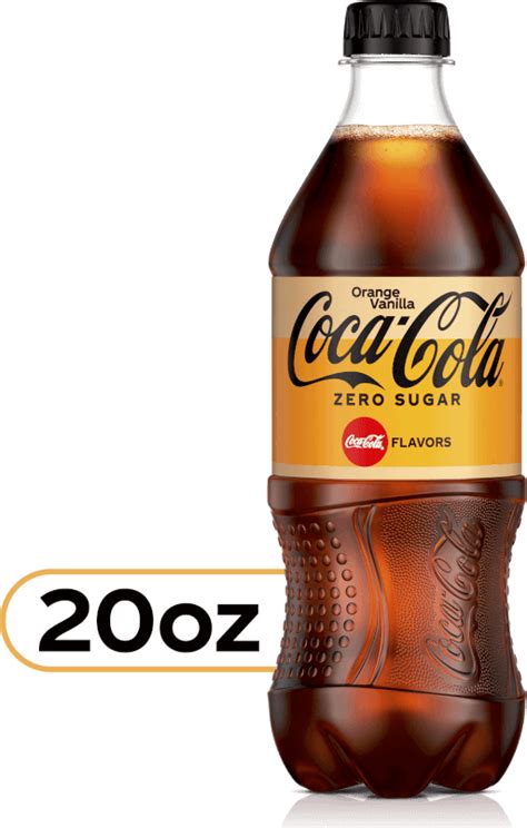 Coca Cola Orange Vanilla Zero Sugar Diet Soda Sugar Free Soft Drink, 20 Fl Oz | Beverages ...