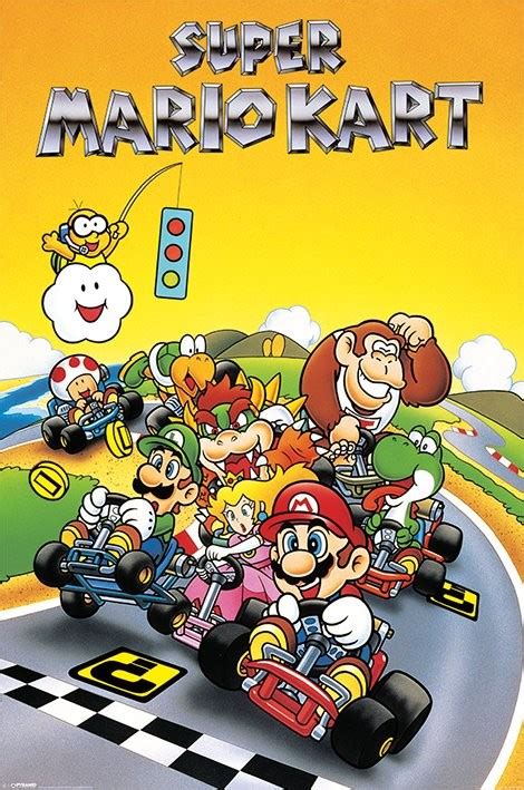 Super Mario Kart - Retro Poster | Sold at Europosters