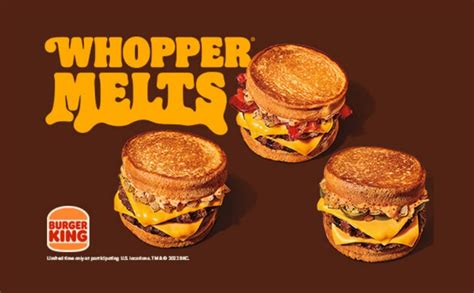 Burger King's Spicy Whopper Melt And Bacon Whopper Melt Now Available ...