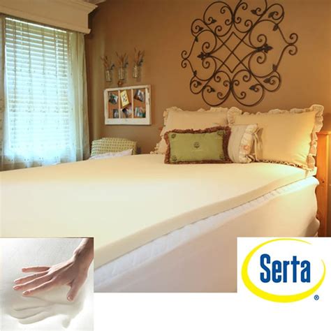 Serta Cool Memory Foam 2-inch Mattress Topper - Free Shipping Today - Overstock.com - 11397335