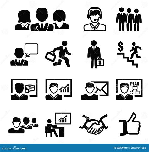 Business persons icons stock vector. Illustration of people - 33389040