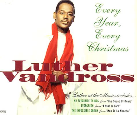 Luther Vandross Every Year Every Christmas UK CD single (CD5 / 5") (99855)