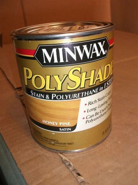 Minwax 61310 Polyshades Stain & Polyurethane Finish, Honey Pine, 1 Quart + | eBay