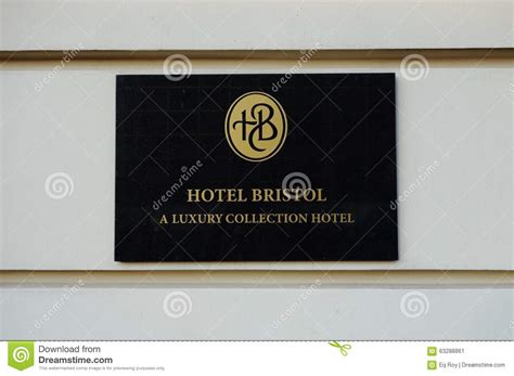 The Historic Luxury Hotel Bristol, Warsaw (Poland) Editorial Photo - Image of tourist, editorial ...