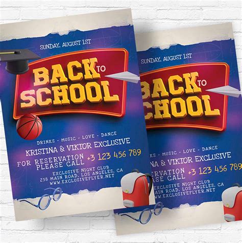 Download Back To School Flyer Psd Template Psdmarket - vrogue.co