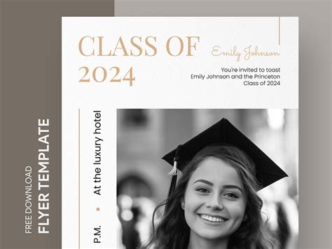 Graduation Invitation Free Google Docs Template by Free Google Docs Templates - gdoc.io on Dribbble