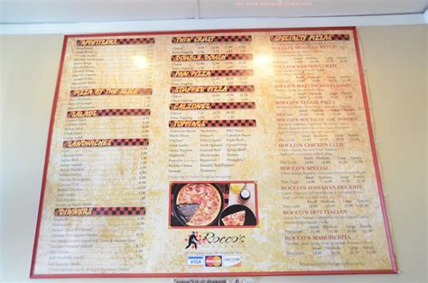 Menu at Rocco's Pizza pizzeria, Naperville