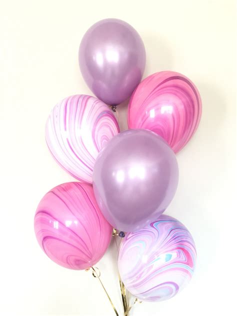 Pink and Purple Balloons Girl Balloon Bouquet Princess - Etsy