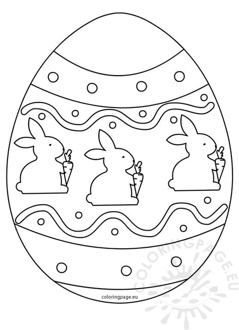 Printable Easter egg to color – Coloring Page