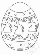 Easter Egg Printable Coloring Page sketch template