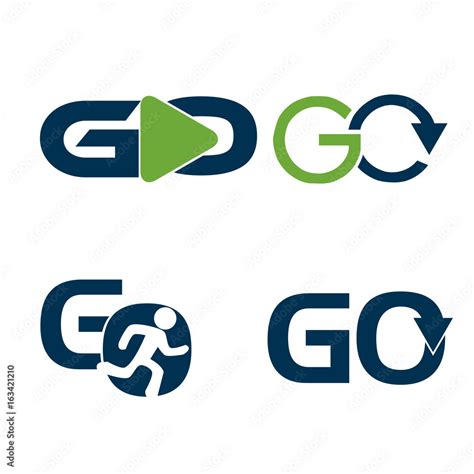 Go logo vector. illustration in vector format Stock Vector | Adobe Stock