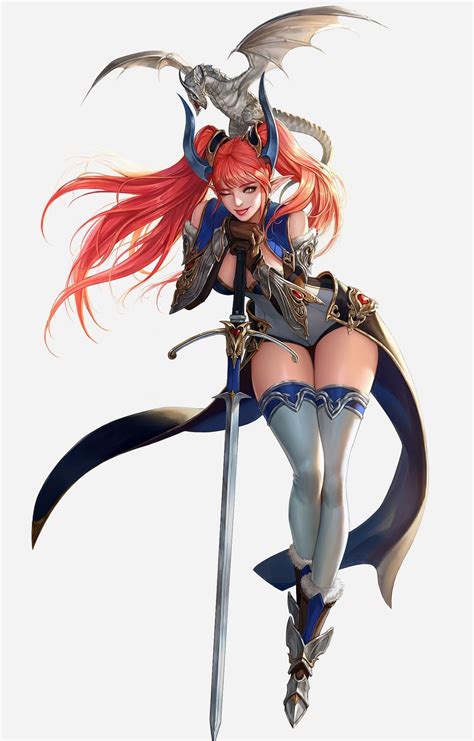 Anime Warrior Girl Sword