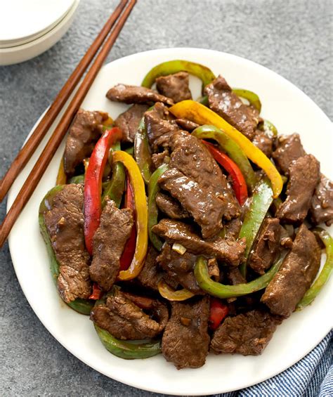 Chinese Pepper Steak (Ready in 30 Minutes) - Kirbie's Cravings