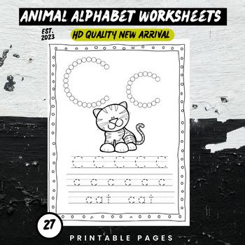 Animal Alphabet Worksheets for Preschoolers: Fun ABC Learning with Zoo ...