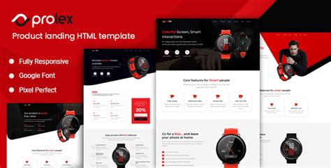 Prolex – Product Landing Page Template | Bootstrap4