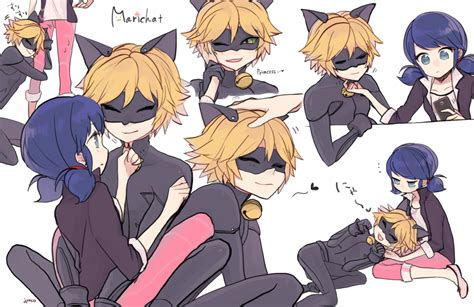 Chat Noir and Marinette - Miraculous Ladybug Fan Art (39830877) - Fanpop