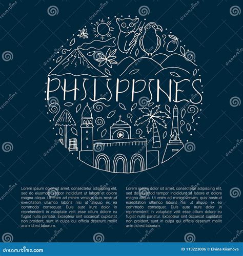 National Symbols of Philippines. Stock Illustration - Illustration of ...