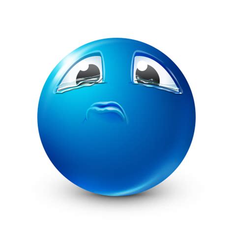 Tearing Up | Blue emoji, Funny emoji faces, Funny emoji