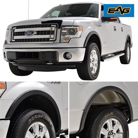 EAG Satin Black Styline Series Fender Flares - fits 09-14 Ford F-150 - Walmart.com - Walmart.com