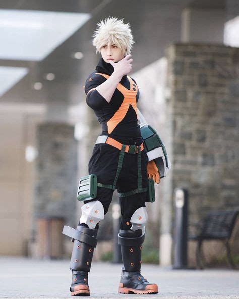 MHA Bakugou Winter Battle Suit Cosplay Costume Outfits With Gloves And ...