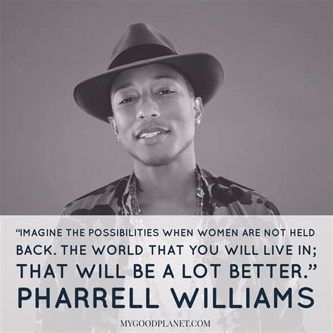 Pharrell Williams Quote on Empowering Women. | Environmental quotes, Inspirational quotes, I am ...