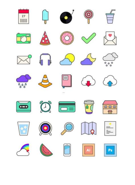 35 Color Icons Free SVG Files - LinkedGo Vinyl