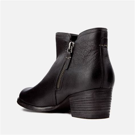 Lyst - Clarks Women's Maypearl Ramie Leather Ankle Boots in Black