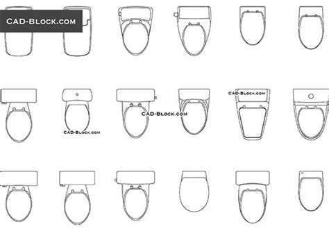 Squat Toilet CAD Block, download free AutoCAD drawings