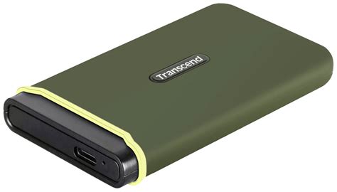 Transcend ESD380C 2 TB External SSD hard drive USB-C®, USB type A Green ...