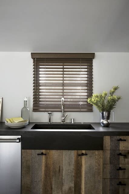 Smith & Noble Wood Blinds - Rustic - Window Blinds - los angeles - by ...